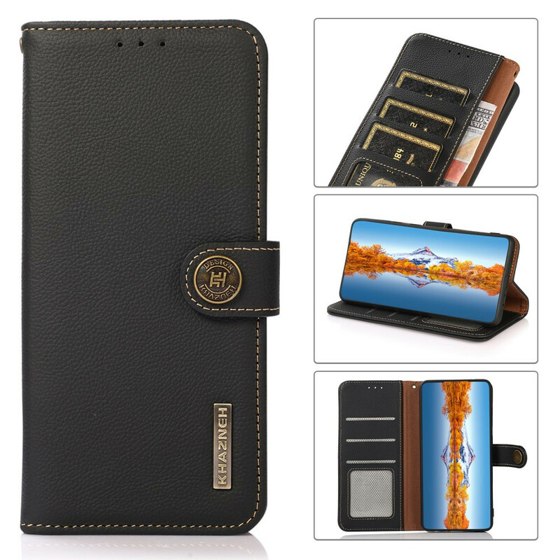 Housse Xiaomi Redmi Note 10 5G / Poco M3 Pro 5G Cuir Véritable KHAZNEH RFID Housse Xiaomi Redmi Note 10 5G / Poco M3 Pro 5G Cuir Véritable KHAZNEH RFID
