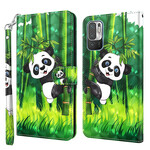 Housse Xiaomi Redmi Note 10 5G / Poco M3 Pro 5G Panda et Bambou Housse Xiaomi Redmi Note 10 5G / Poco M3 Pro 5G Panda et Bambou