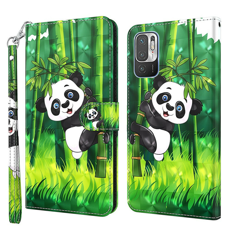 Housse Xiaomi Redmi Note 10 5G / Poco M3 Pro 5G Panda et Bambou Housse Xiaomi Redmi Note 10 5G / Poco M3 Pro 5G Panda et Bambou