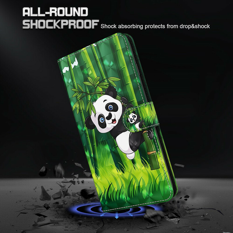 Housse Xiaomi Redmi Note 10 5G / Poco M3 Pro 5G Panda et Bambou Housse Xiaomi Redmi Note 10 5G / Poco M3 Pro 5G Panda et Bambou