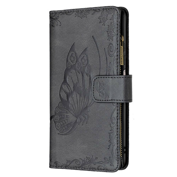 Housse Xiaomi Redmi Note 10 5G / Poco M3 Pro 5G Papillon Poche Zippée