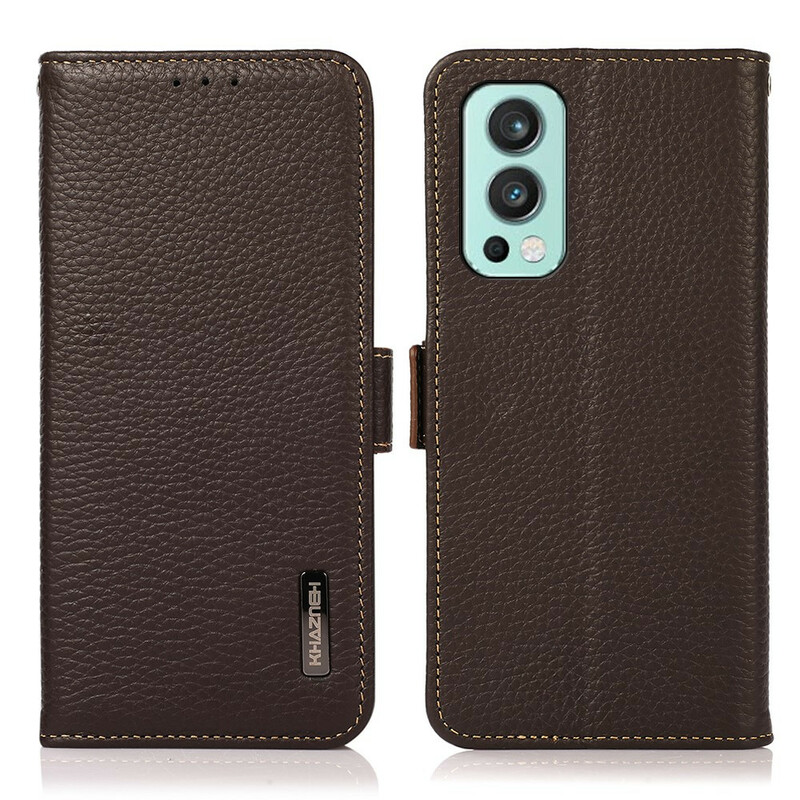 Housse OnePlus Nord 2 5G Cuir Litchi KHAZNEH Housse OnePlus Nord 2 5G Cuir Litchi KHAZNEH