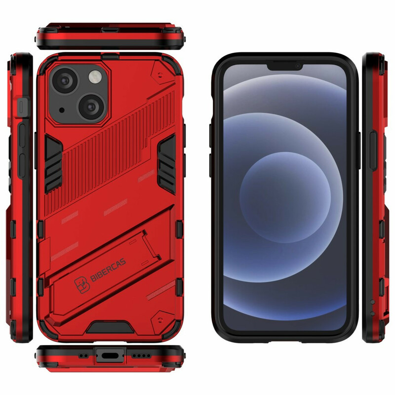 Coque iPhone 13 Mini Support Amovible Deux Positions Mains Libres