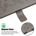 Housse iPhone 13 Mini Papillons et Fleurs à Lanière