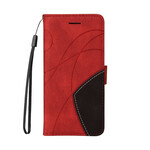 Housse iPhone 13 Mini Simili Cuir Bicolore Signature Housse iPhone 13 Mini Simili Cuir Bicolore Signature