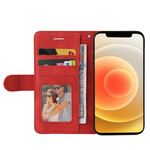 Housse iPhone 13 Mini Simili Cuir Bicolore Signature Housse iPhone 13 Mini Simili Cuir Bicolore Signature