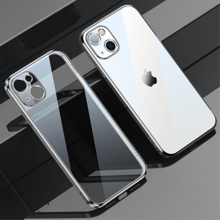 Coque iPhone 13 Transparente Rebords Style Métal SULADA Coque iPhone 13 Transparente Rebords Style Métal SULADA