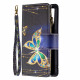 Housse Oppo Reno 6 5G Poche Zippée Papillons Housse Oppo Reno 6 5G Poche Zippée Papillons