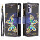 Housse Oppo Reno 6 5G Poche Zippée Papillons Housse Oppo Reno 6 5G Poche Zippée Papillons