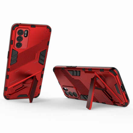Coque Oppo Reno 6 5G Support Amovible Deux Positions Mains Libres Coque Oppo Reno 6 5G Support Amovible Deux Positions Mains Libres