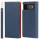 Flip Cover Google Pixel 6 Cuir Litchi Véritable à Lanière Flip Cover Google Pixel 6 Cuir Litchi Véritable à Lanière