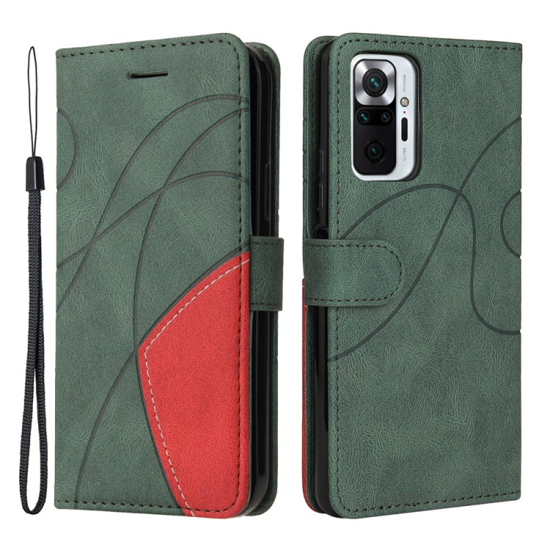 Housse Xiaomi Redmi Note 10 Pro Simili Cuir Bicolore Signature