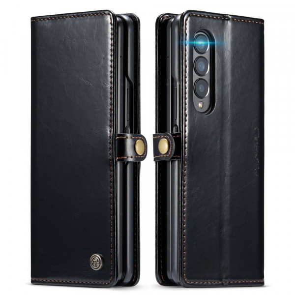 Housse Samsung Galaxy Z Fold 3 5G Effet Cuir Verni CASEME