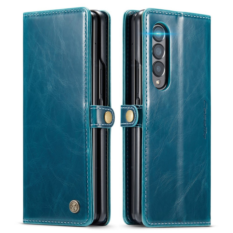 Housse Samsung Galaxy Z Fold 3 5G Effet Cuir Verni CASEME