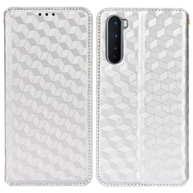 Flip Cover OnePlus Nord Effet Cuir Diamant