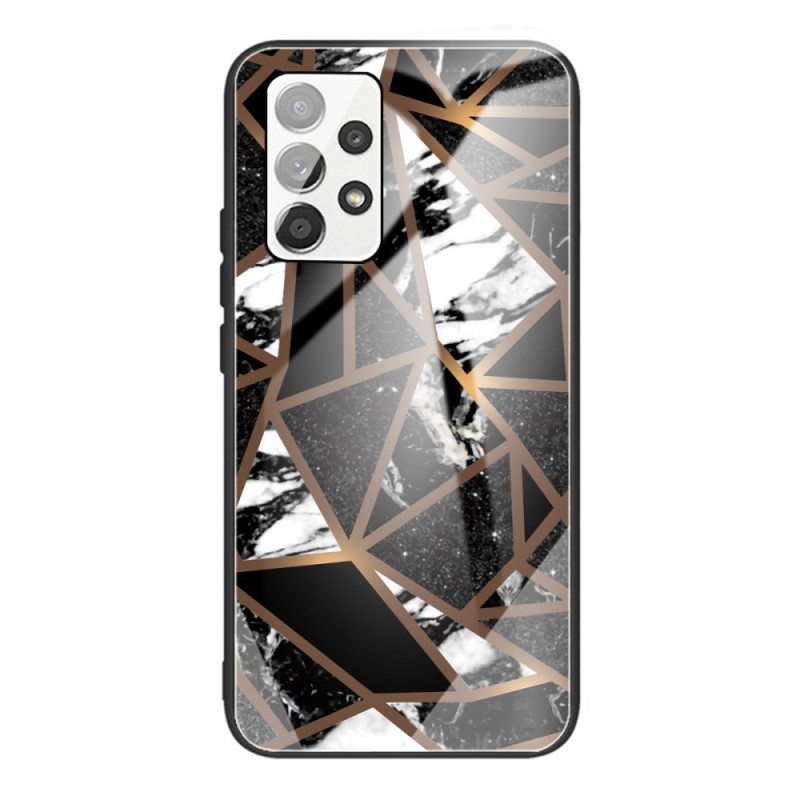 Coque Samsung Galaxy A53 5G Verre Trempé Marbre Géométrie