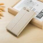 Flip Cover Sony Xperia XZ1 Texturée