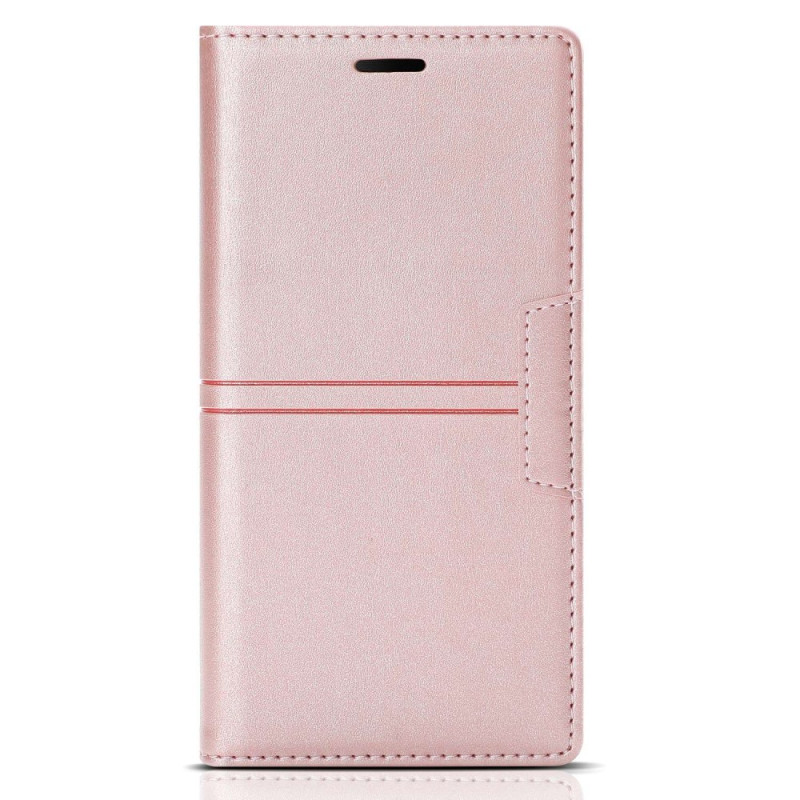 Flip Cover Samsung Galaxy S23 5G Style Cuir Couture Fermoir Magnétique