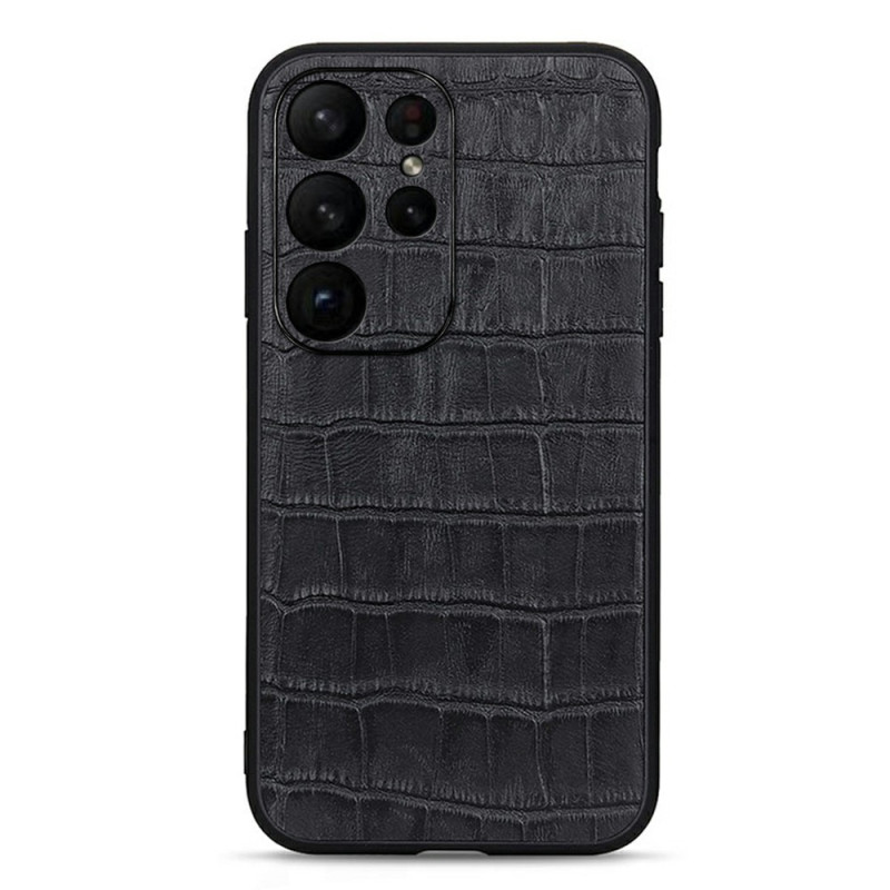 Coque Samsung Galaxy S23 Ultra 5G Véritable Cuir Style Crocodile