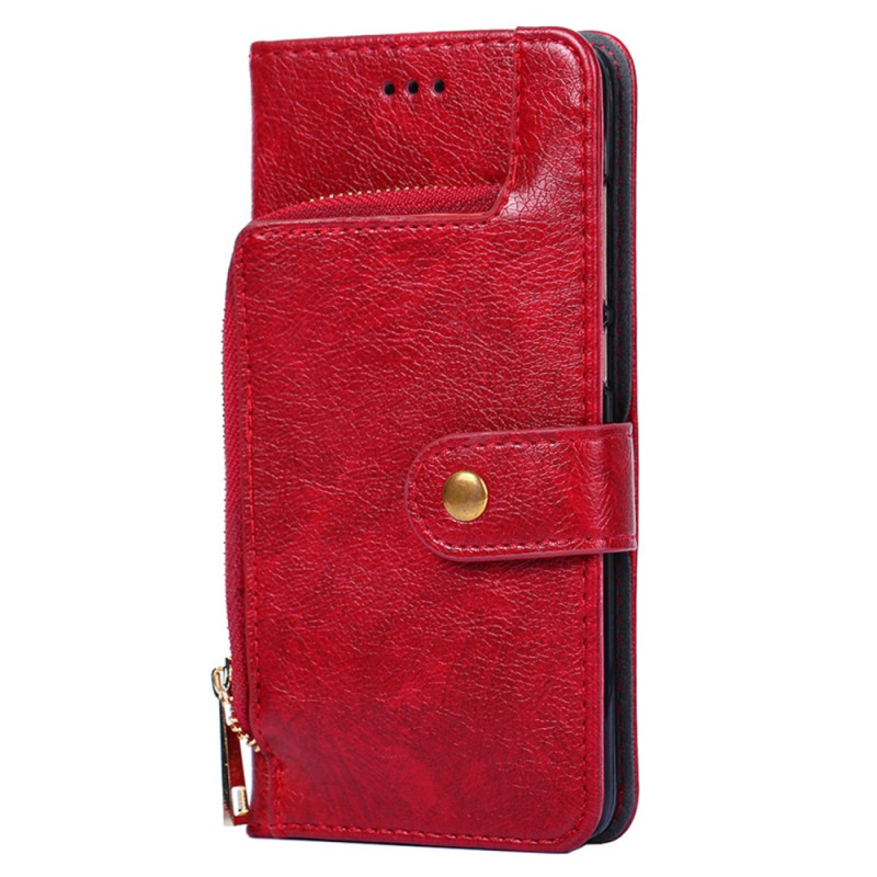 Housse Samsung Galaxy S23 Ultra 5G Porte-Monnaie Frontal et Lanière
