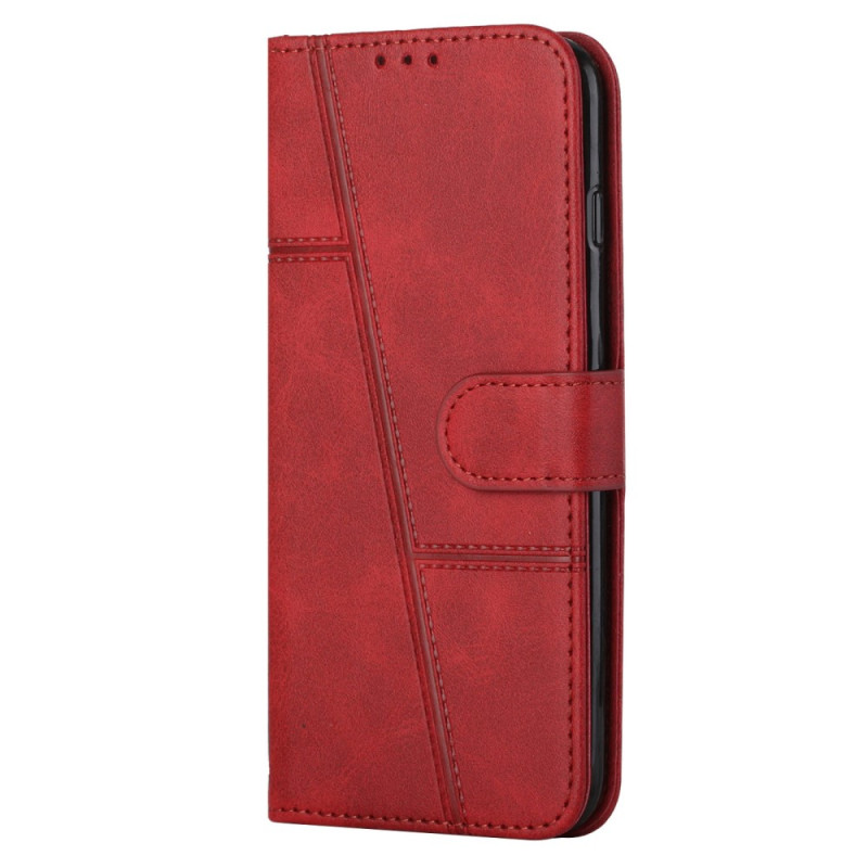 Housse Sony Xperia 10 IV Style Cuir Géométrique avec Lanière