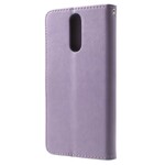 Housse Huawei Mate 10 Lite Papillons et Fleurs à Lanière