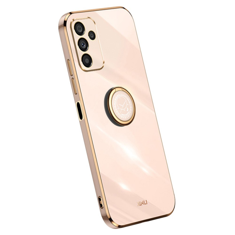 Coque Samsung Galaxy A14 5G / A14 Rebords Dorés avec Anneau-Support