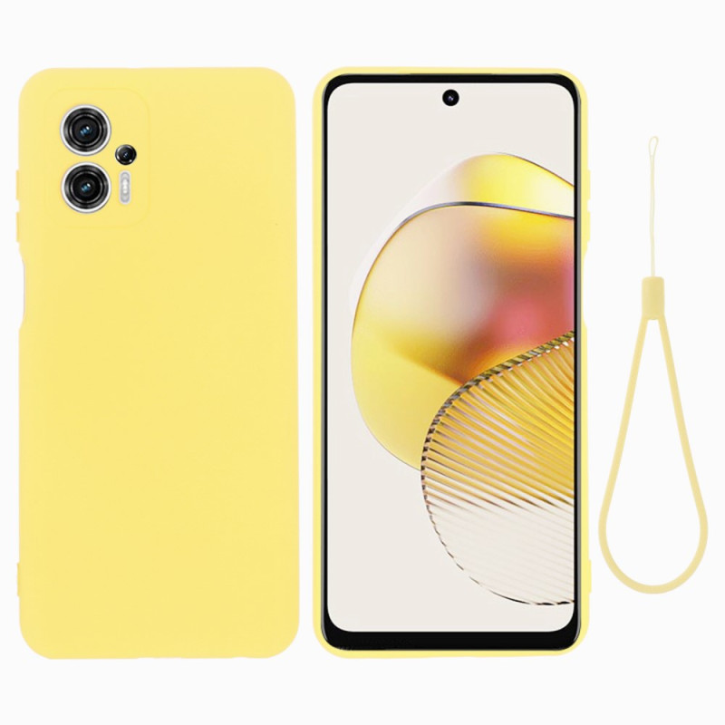 Coque Moto G13/G23 Silicone Liquide à Lanière