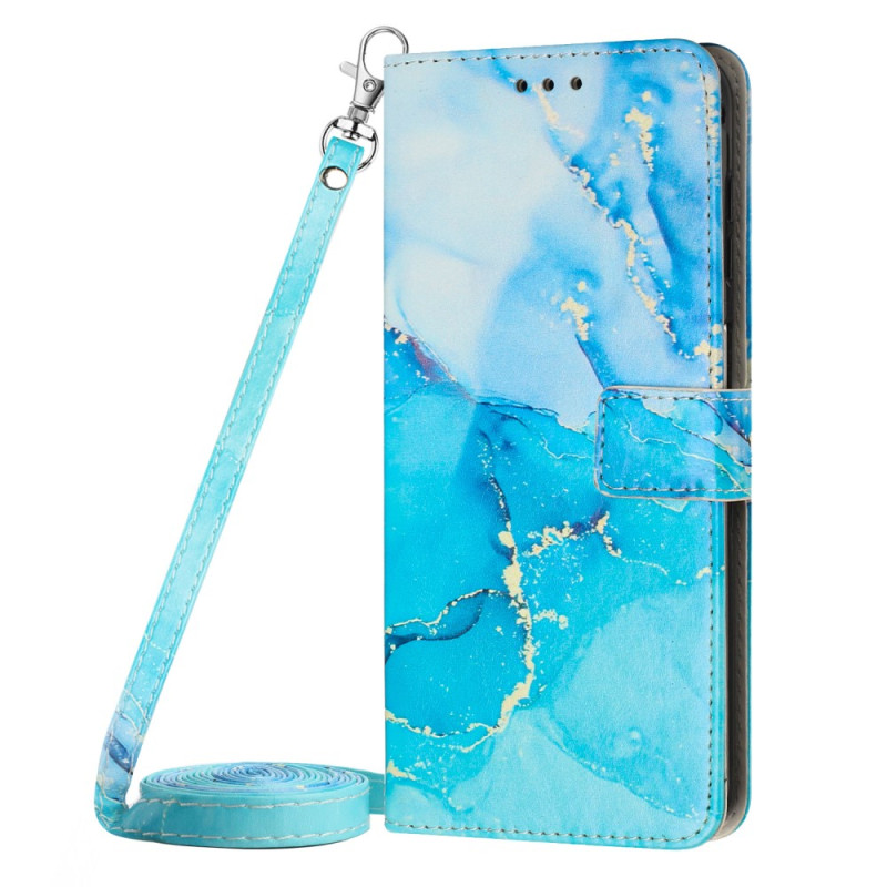 Housse Google Pixel 7A Marbre à Bandoulière