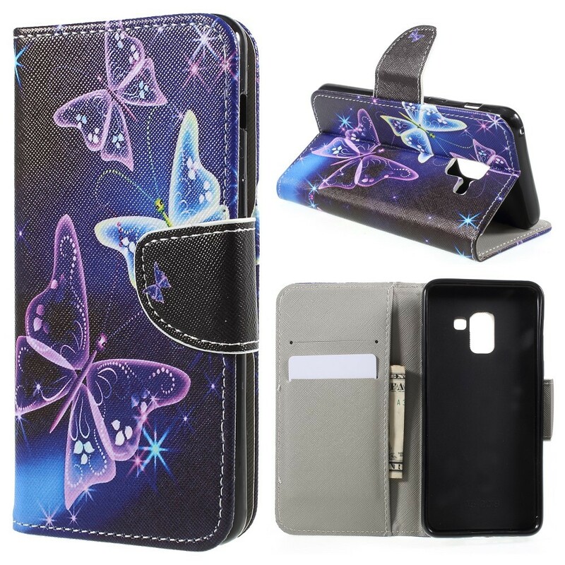 Housse Samsung Galaxy A8 2018 Butterflies