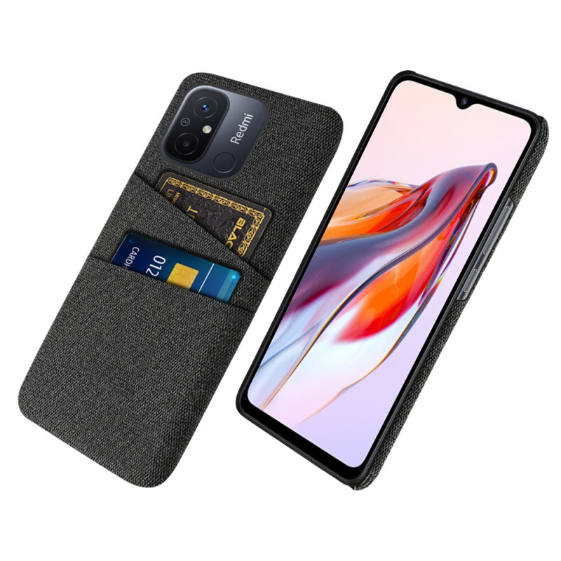 Coque Xiaomi Redmi 12C Tissu Porte-Cartes