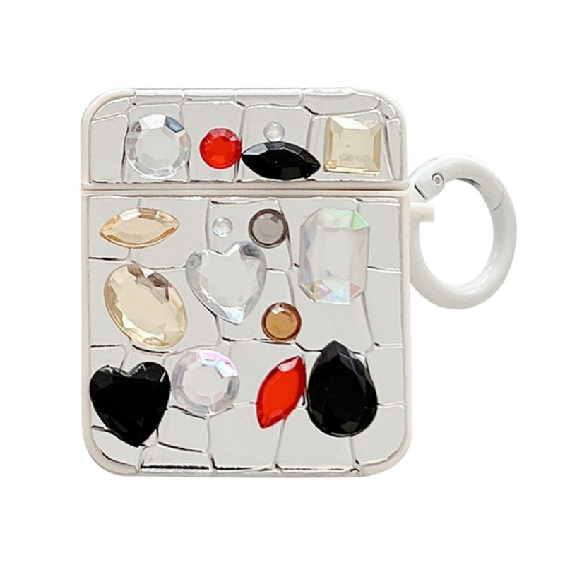 Coque de Protection AirPods 2 / 1 Métallique Croco Stickers