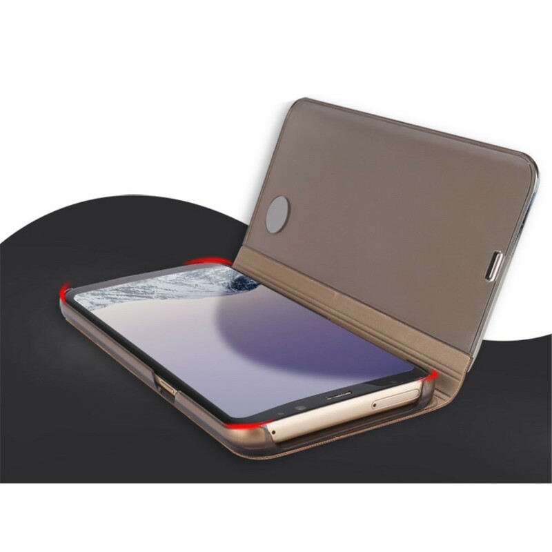 View Cover Samsung Galaxy S8 Plus Miroir et Effet Cuir