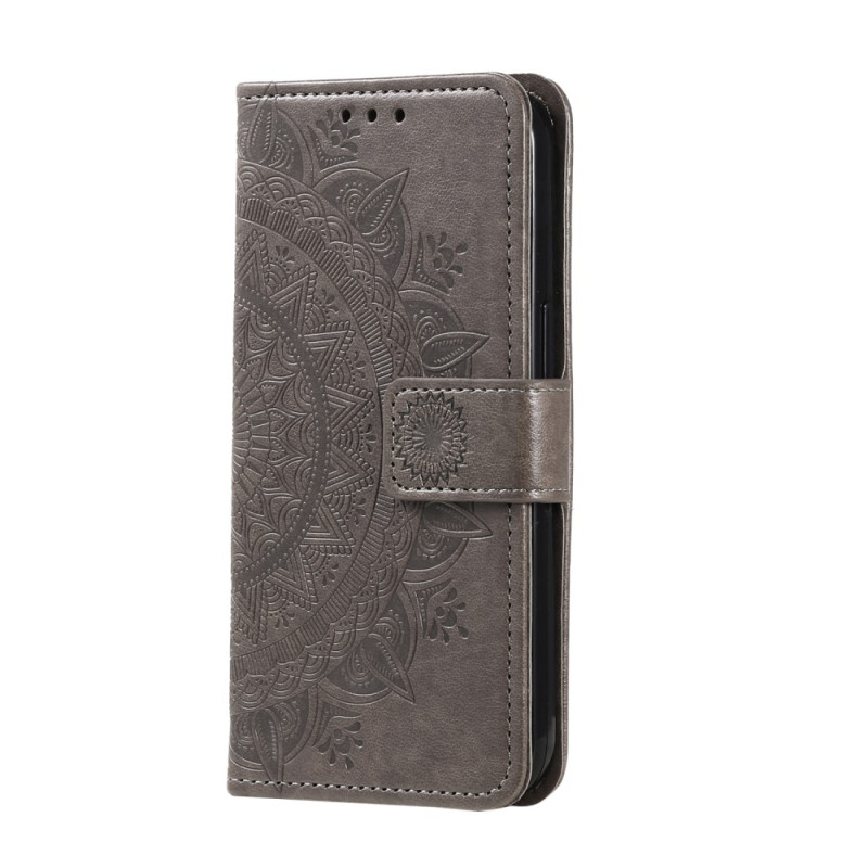 Housse Xiaomi Redmi 12 Mandala Soleil avec Lanière