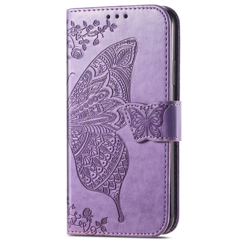 Housse iPhone 15 Pro Max Papillon Baroque à Lanière