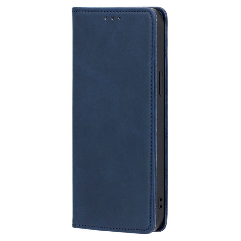 Flip Cover iPhone 15 Plus Simili Cuir Sobriété
