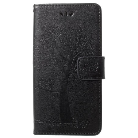 Housse Samsung Galaxy S9 Arbre et Hiboux à Lanière