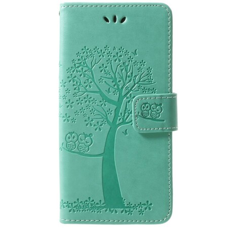 Housse Samsung Galaxy S9 Arbre et Hiboux à Lanière