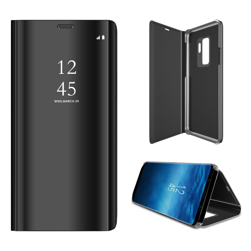View Cover Samsung Galaxy S9 Miroir et Effet Cuir