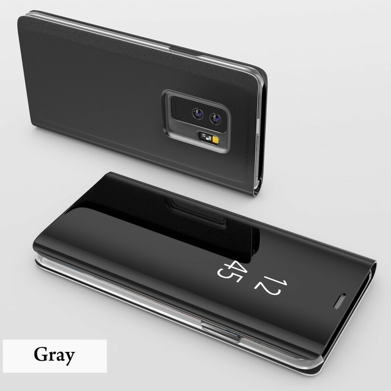 View Cover Samsung Galaxy S9 Miroir et Effet Cuir