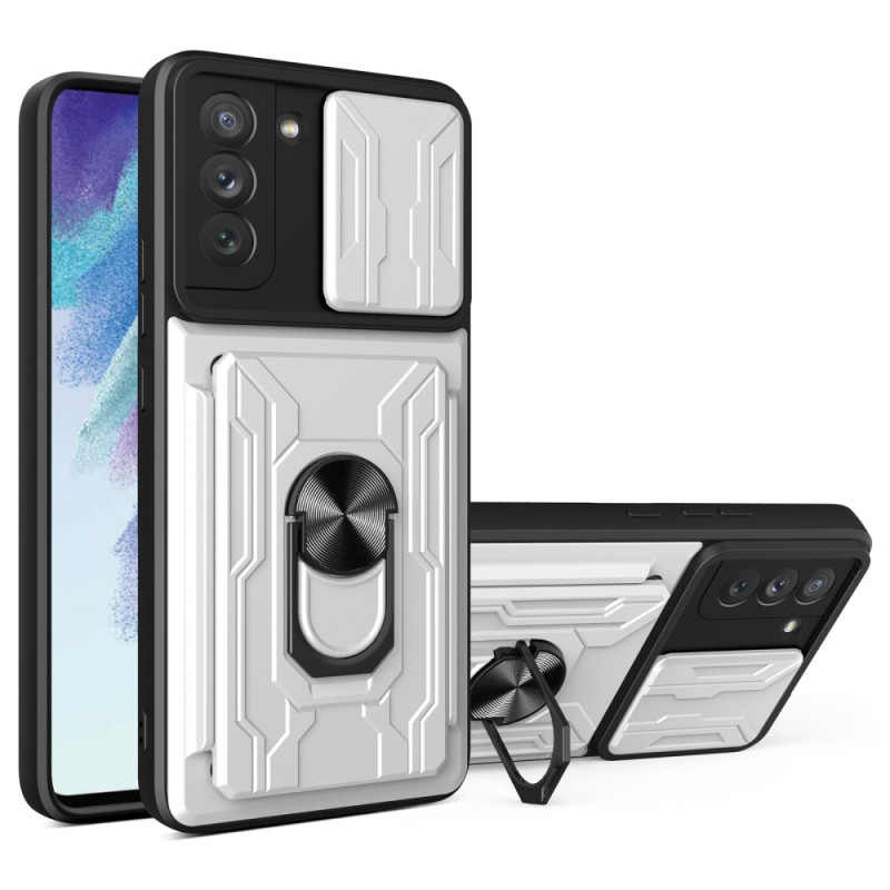 Coque Samsung Galaxy S21 FE Glissière et Anneau Support