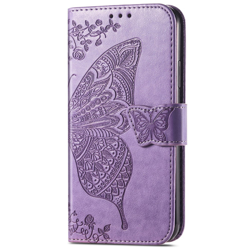 Housse Moto G54 5G Papillon Baroque à Lanière