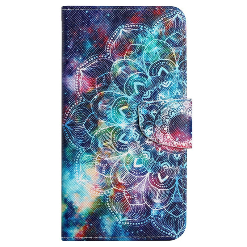 Housse Samsung Galaxy S24 Plus 5G Mandala Coloré à Lanière