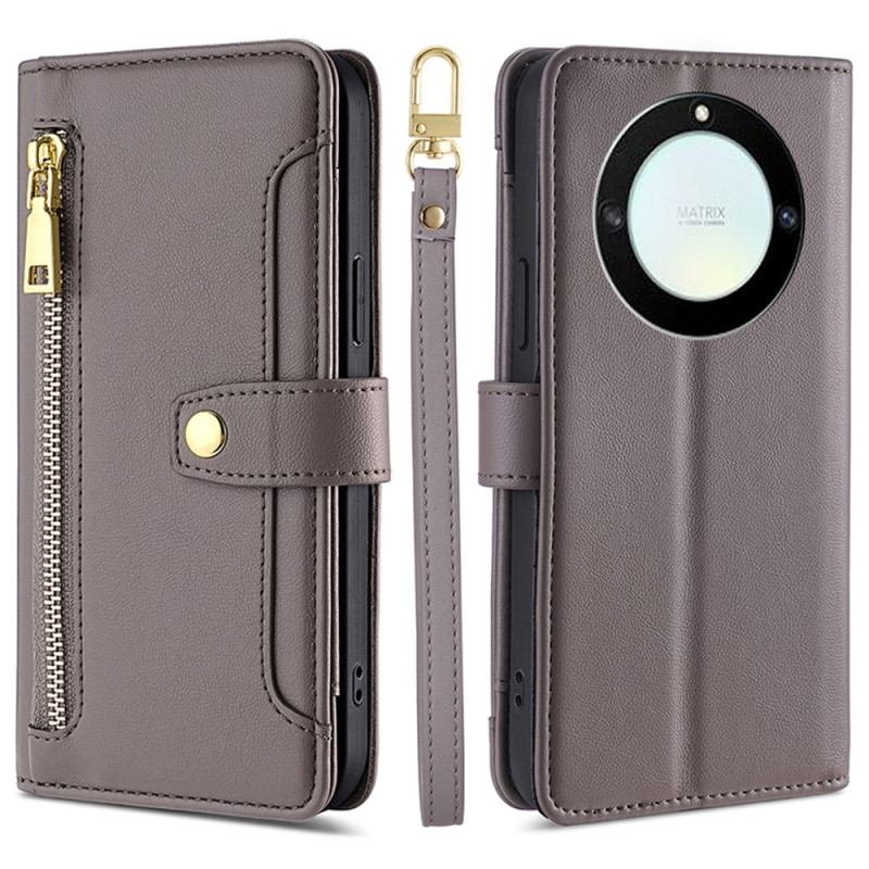 Housse Honor Magic 5 Lite 5G / X9a avec Lanière et Bandoulière