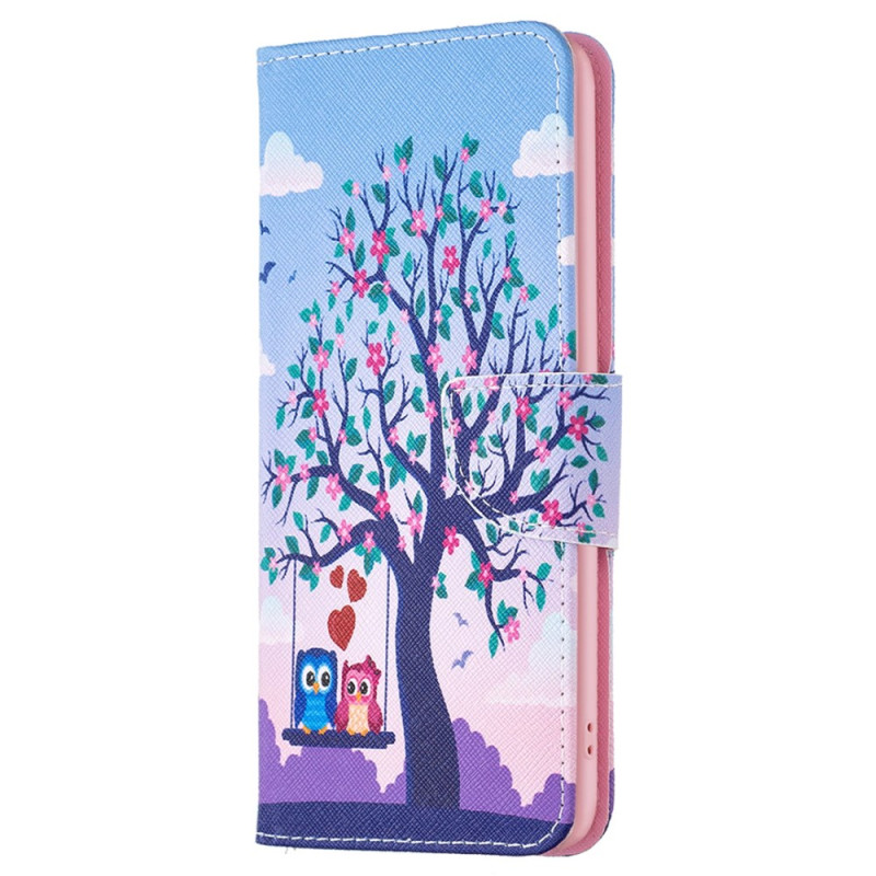 Housse Xiaomi Redmi Note 12S Deux Hiboux sur la Balançoire