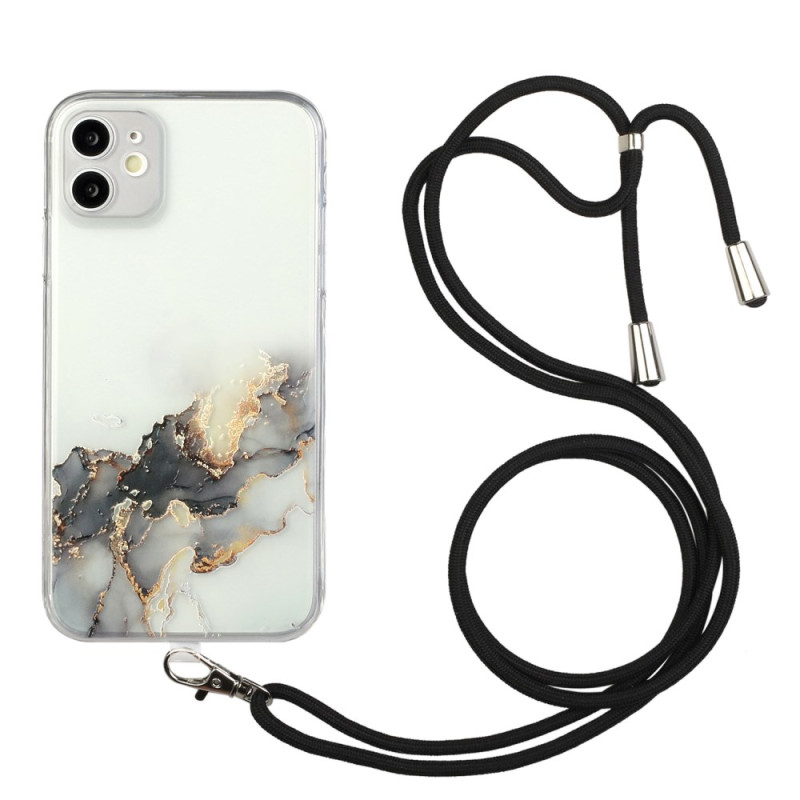 Coque à Cordon iPhone 11 Motif de Marbre