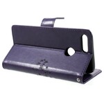 Housse Huawei Honor 9 Lite Arbre et Hiboux à Lanière