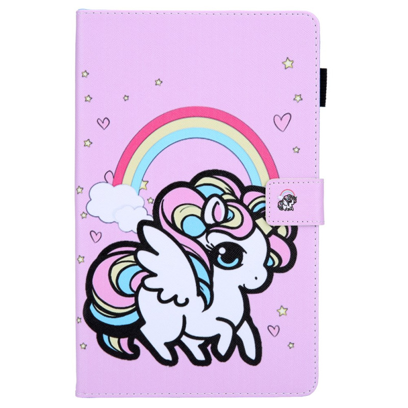 Housse Samsung Galaxy Tab A11 / A9 Licorne Arc-en-Ciel