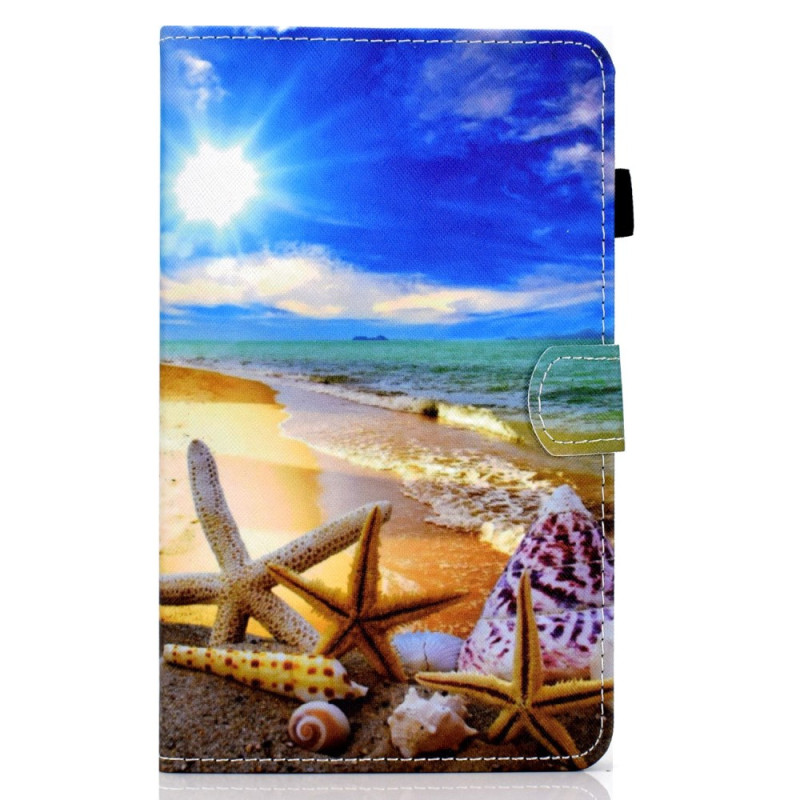 Housse Samsung Galaxy Tab A11 / A9 Ciel Bleu et Plage
