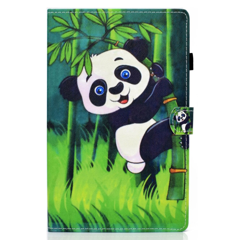 Housse Samsung Galaxy Tab A11 / A9 Panda sur le Bambou